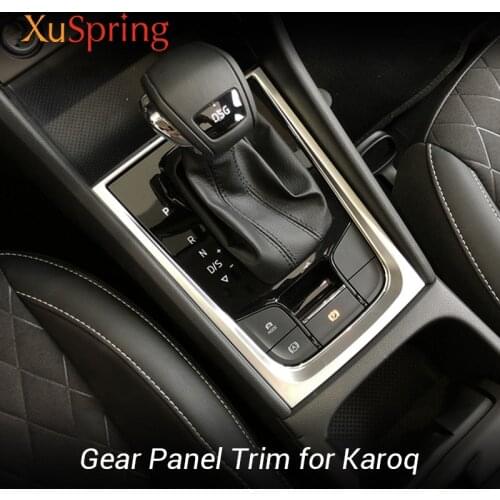 Car Interior Gear Shift Panel Frame Cover Stickers Trim Car Styling For Skoda Karoq 2017 2018 2019