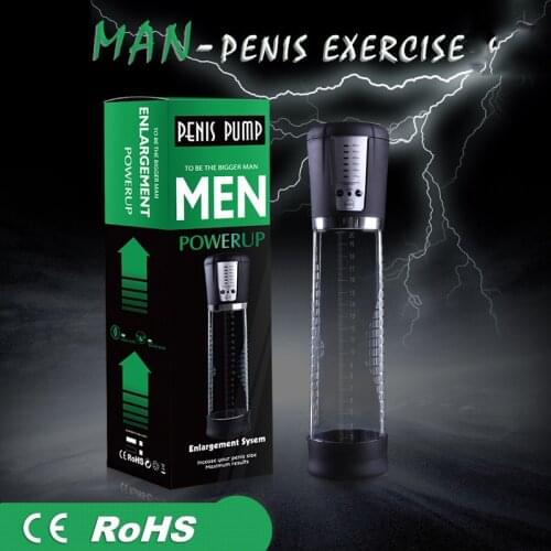 USB Rechargeable Penis Pump Penis Enlarger Automatic Enhancer Penis Enlargement Vacuum Pump Sex Toys For Men