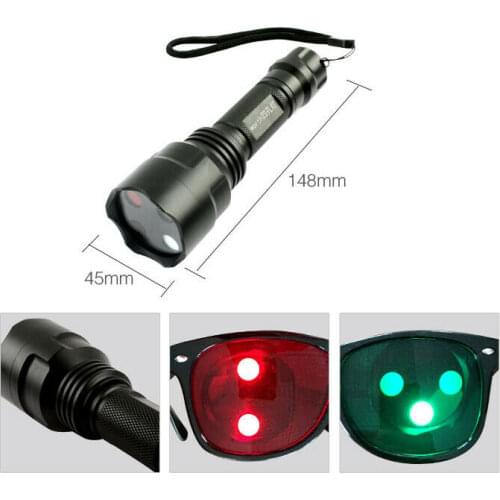 Portable 4 Dot Lamp Optometry Tool Four-hole Lamp Optometry Flashlight with Red and Green Glasses Torch Optometry Equipment
