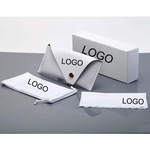 Sunglasses Package Set Box Glasses Case Eyeglasses Container Sunglasses Case Lens Cleaning Cloth Eyewear Storage Bag