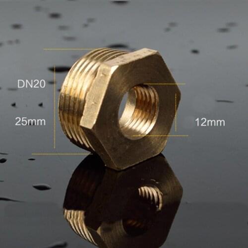 3/4" BSP Male Turn 1/4" BSP Female Brass Pipe Fitting Hex Bushing Fitting Coupler
