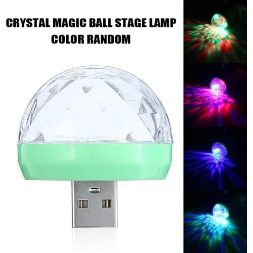 USB Disco Light LED Party Lights Portable Mini Magic Ball Colorful Effect Stage Lamp For Home Party Karaoke Decor