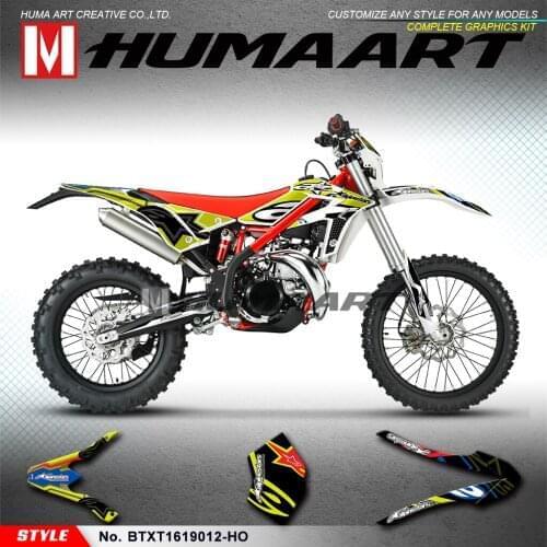 HUMAART MX Decals Vinyl Stickers Motorcycle Graphics for Beta X-trainer 250 300 Xtrainer 2016 2017 2018 2019 2020