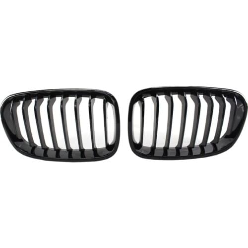 High quality and durable Bright Black Front Kidney Grill Grille For Bmw F20 F21 1 Series 2011-2014