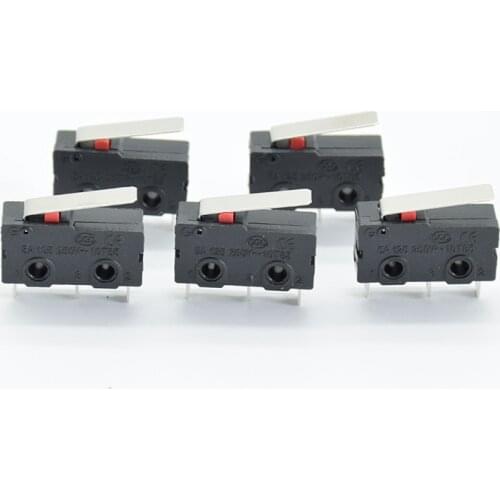 10PCS/LOT Limit Switch, 3 Pin N/O N/C High quality All New 5A 250VAC Micro Switch