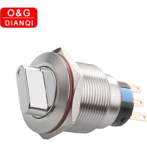 19mm 2Positions 3Positions Knob Switch On-Off On-Off-On Metal Switch with Free Wires Free Trackable Shipping