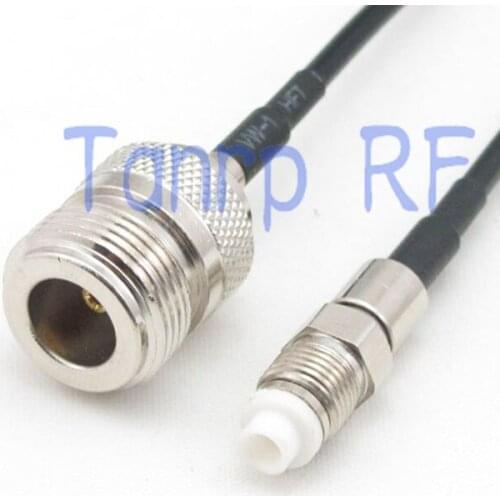 50CM Pigtail coaxial jumper cable RG174 extension cord 20in N female jack to FME female jack RF connector adapter