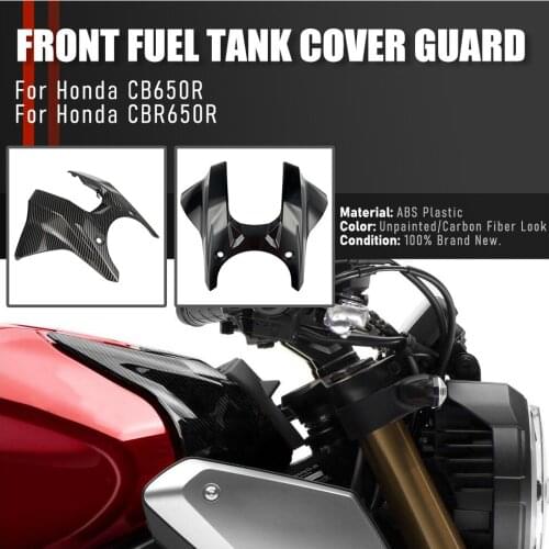 Motorcycle Accessories Carbon Front Fuel Gas Tank Cover Guard Protector For Honda CBR650R CB650R 2019 2020 2021 CBR 650R CB 650R