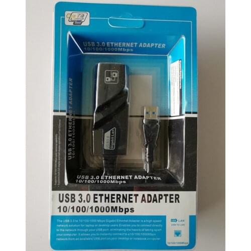 By dhl or ems 20pcs USB 3.0 Gigabit Ethernet Adapter USB to rj45 Lan Network Card for Windows XP Mac OS 10/100/1000 Mbps