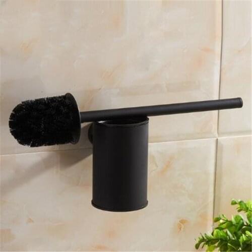Toilet Brush Holder Stainless Steel ершик для унитаза Black Hardware Cleaning Tool Bathroom Accessories
