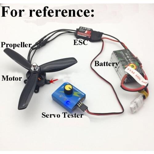 Motor sin escobillas de alta potencia de avión 2204 2300KV + 5045 accesorios de hélice + Skywalker 20A ESC + Servotester f RC, v