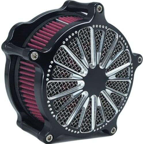 Motorcycle Air Cleaner Filter For Harley Sportster XL883 Dyna Street Bob 00-17 Softail Heritage 00-18 Touring Street Glide 08-18