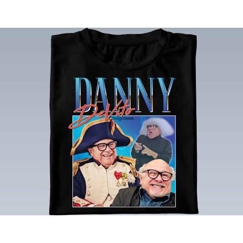 Danny DeVito Homage T Shirt Tee Top US Movie Director Film Icon Retro 80s 90s Vintage Womens Tee