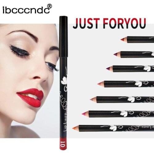 Ibcccndc Beauty Lip Liner Waterproof Non-Marking Matte Velvet Lipstick Pen 12-Color Lip Liner Lipstick Pen