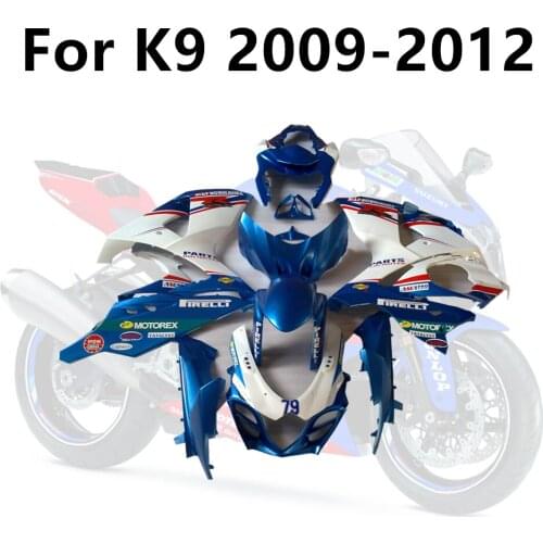 Bodywork For GSX-R1000 K9 2009 GSXR 1000 Fairing 09 GSXR 1000 Fairing Kits 2009-2010-2011-2012-2016 Advertising Graffiti Blue