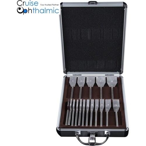 Optometry Prism Blockers Set 16 Deltas | Aluminium Carrying Case | Optional Holding Bar | PMMA Material | PS16-2
