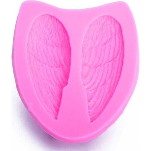 Feather wing shape 3D Craft Relief Chocolate confectionery Fondant Silicone Mold Cake Kitchen Decorating DIY Tools FT-1110