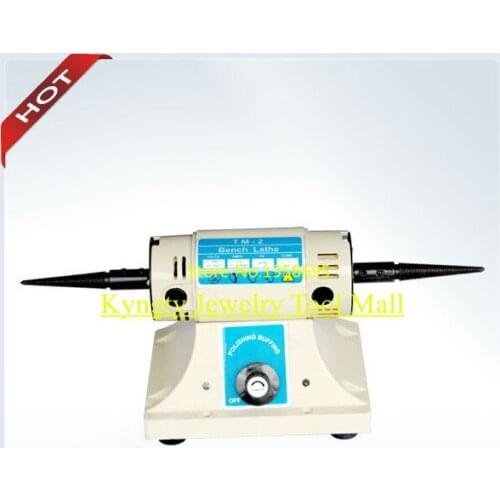 Polishing Motor with 2 pcs Buffing Free 0-10000 RPM Micromotor Bench Lathe for Dental Supply Jewelry polishing Machine