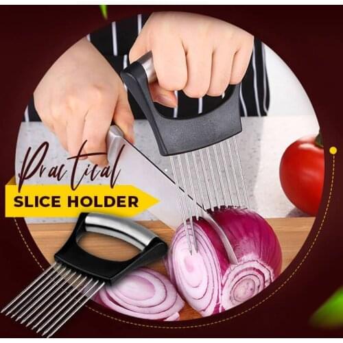 Food Slice Assistant Potato Slicers Cutter Shredders Kitchen Accessories Onion Lemon Cutting Holder Kitchen Gadgets Cooking Tool