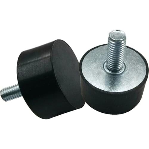 1pcs M8x20mm M8x23mm Rubber Shock Mounts Dia 20/25/30/35/40mm Metal Anti Vibration Bobbin Isolator Damper Type VE