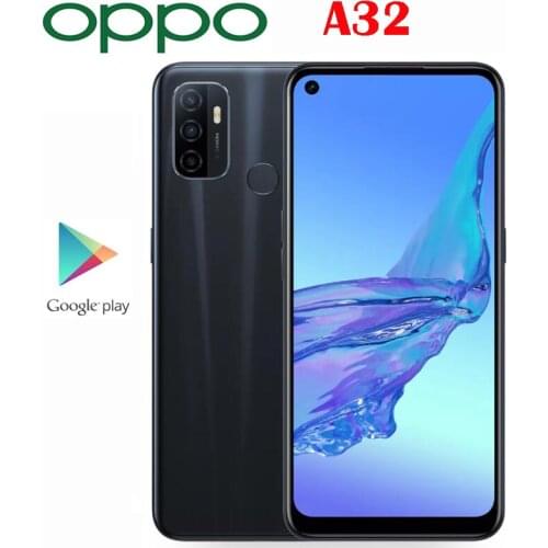 Official Original New Oppo A32 4G Smart Phone 6.5inch LCD 1600x720P 90HZ 18W Fast Charger 5000mAh Fingerprint ID Android 10 OS