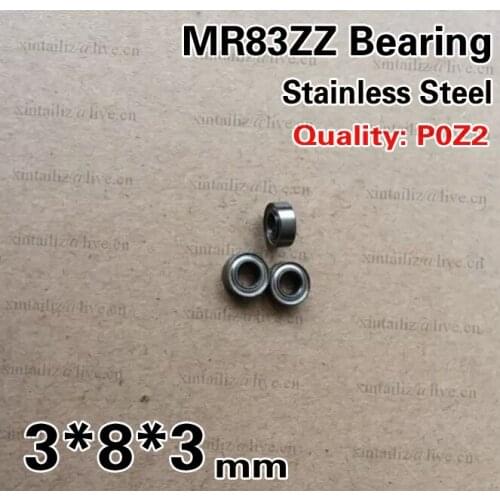 [SMR83ZZ-P2]Free Shipping 10pcs stainless steel cashbox micro deep groove ball bearing SMR83zz 619/3ZZ R-830ZZY03 bearing