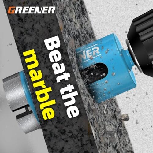 Greener Diamond Coated Hss Drill Bit Set Tile Marble Hole Saw Drilling Bits For Power Tools 6mm-60mm