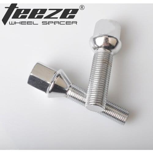 TEEZE-(5 pcs) Car styling Wheel Tire Accessories Long Bolts M14x1.5 M14x1.25 M12x1.5 M12x1.25 for Octavia Focus 10.9 grade Alloy