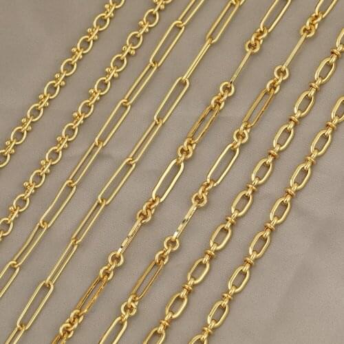 HAOSAW 1M/Lot Jewelry Accessories/Oval Shapes/Copper Chain/DIY Making/Necklace Part/Hand Made/Jewelry Findings & Components