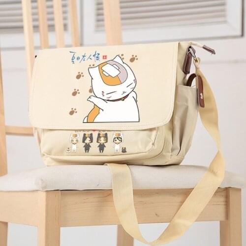 Anime Natsume Yuujinchou Madara Cosplay Crossbody Teenagers Messenger Unisex Students School Shoulder Bags Travel Fashion Gifts
