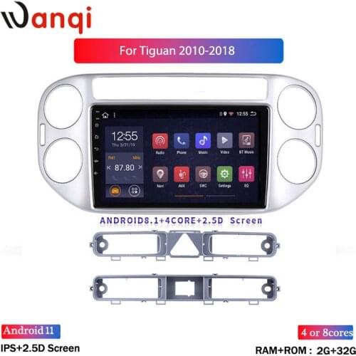 2.5 D SCREEN 2G RAM 32G ROM 9 inch Android 8.1 car multimedia system for tiguan 2010-2018 car gps radio navigation