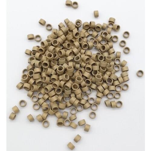 Freeshipping - 20000pcs 4.5mm Micro Aluminium Rings With Screw / Links Beads / Black D-Brown Brown L-Brown D-Blond Blond Auburn