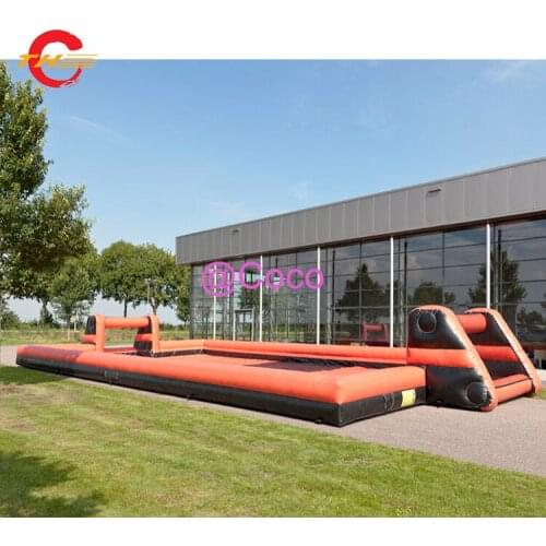 Free ship to door!12x6m/15x8m inflatable football field/inflatable soccer pitch arena/portable outdoor inflatable playground