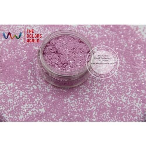 TCH307 1.0 MM Size 040 Solvent Resistant Mate Colors Hexagon shape glitter for nail polish,nail art or other DIY decoration