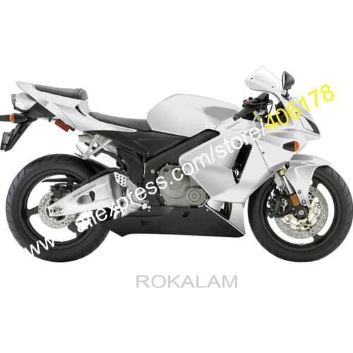 Cheap Free Custom Black Silver For Honda CBR600 05 06 CBR F5 600RR 2005 2006 Sportbike Fairing Kit (Injection Molding)