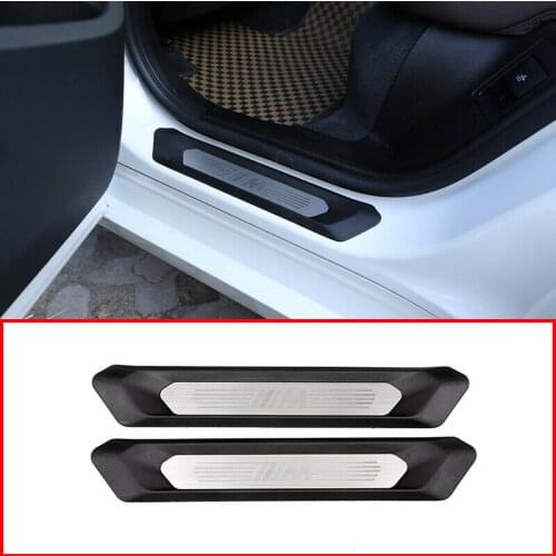 For BMW X3 G01 X4 G02 2018-2019 M Logo Rear Door Sill Scuff Plate Trim