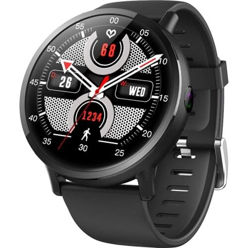 DM19 4G Black China smart watches 2.03 Inch Round Screen MTK6739 Quad Core Android 7.1 OS 16GB Rom 8MP Camera GPS WIFI