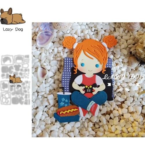 Game console Boy Girl Metal Cutting Dies Scrapbooking Stencil DIY Mold Craft Embossing Die Cuts Card Making New Dies For 2021