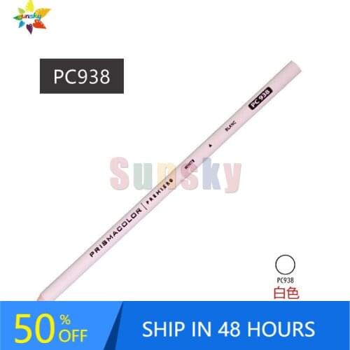 PC935 PC938 white black single color draw pencil oily pencil 3.8MM soft big core paint pencil for Sanford Prismacolor oil pencil