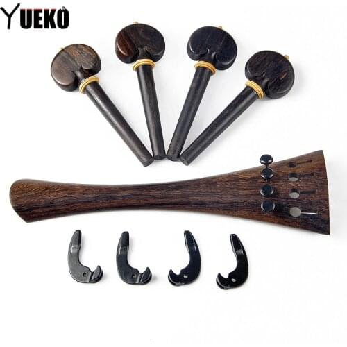 YUEKO cello parts set rosewood high quality cello accessories