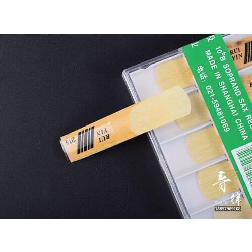 MFC 10 Pcs Good Quality Soprano Saxophone Reeds Accessories Musical Instruments Sax Soprano Reeds Case Parts Accessories 2.5
