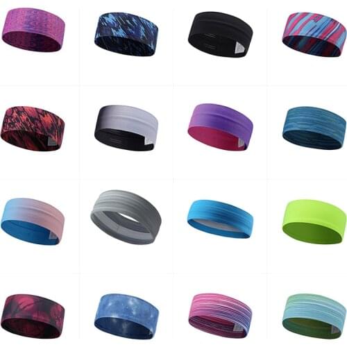 Men'women sweatband ice silk multifunctional sports headband fitness sweat band sports Headband headbands athletic headband