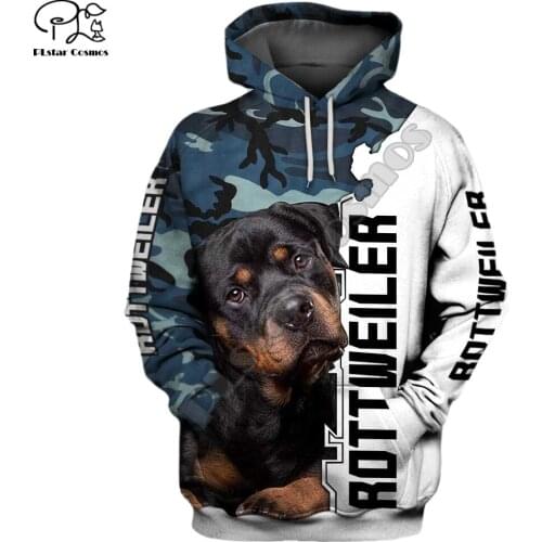 Mens Funny Rottweiler dog 3d print New hoodies autumn long sleeve Sweatshirts women pullover tracksuit hoody spring outwear