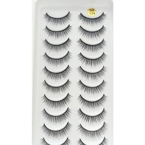 QUXINHAO 10 pairs natural false eyelashes fake lashes long makeup 3d mink eyelashes eyelash extension false eyelashes