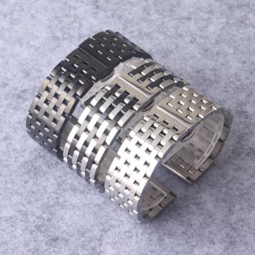 Watch Band Strap Stainless Steel 20mm 22mm Watch Bracelet for Quartz Watch Men Wristwatch wristband strap polished watchband new