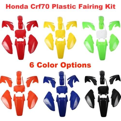 Honda CRF 70 Plastic covers Fairing Kits CRF70 dirt Pit Bike Procket Bike Xmotos Baja DR50 49 50cc 70 90 110 Kayo HK 160