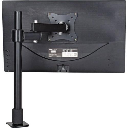 HILLPORT Fully Adjustable Single Arm LCD LED Monitor Stand Desk Mount PC Bracket for 14"-27" Soporte Suporte mesa XL03-400 Black