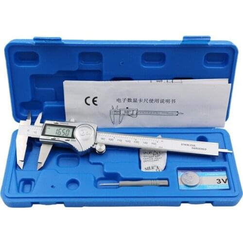 Industrial level Electronic Digital Caliper 150mm Stainless Steel IP54 Waterproof Oilproof High Precision Vernier Caliper