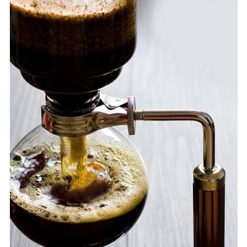 Hand Siphon Coffee Maker Pot Heat-resistant Glass Coffee Machine Filter Kit Coffee Maker Tea Siphon Heat-Resistant Household Pot