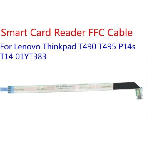 For Lenovo Thinkpad T490 T495 P14s Smart Card Reader FFC Cable T14 01YT383